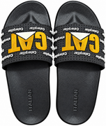 Men Premium CAT Comfort Slipper Black/Yellow