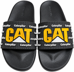 Men Premium CAT Comfort Slipper Black/Yellow