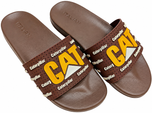 Men Premium CAT Comfort Slipper Brown/Yellow