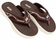 Men Recovery Flip-Flop Sandals Brown