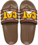 Men Premium CAT Comfort Slipper Brown/Yellow