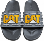 Men Premium CAT Comfort Slipper Grey/Yellow