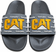 Men Premium CAT Comfort Slipper Grey/Yellow