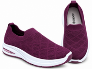 Women's Premium Skecherz AirFlex Slip-On Sneakers – Cherry Red