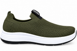 Men's Premium Skecherz AirFlex Slip-On Sneakers – Olive Green