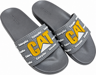Men Premium CAT Comfort Slipper Grey/Yellow