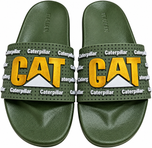 Men Premium CAT Comfort Slipper Green & Yellow