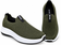 Men's Premium Skecherz AirFlex Slip-On Sneakers – Olive Green