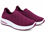 Women's Premium Skecherz AirFlex Slip-On Sneakers – Cherry Red
