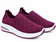 Women's Premium Skecherz AirFlex Slip-On Sneakers – Cherry Red