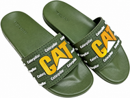 Men Premium CAT Comfort Slipper Green & Yellow