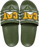 Men Premium CAT Comfort Slipper Green & Yellow