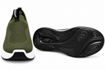 Men's Premium Skecherz AirFlex Slip-On Sneakers – Olive Green