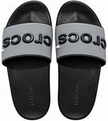 Men Premium Crocs Comfort Slipper Grey & Black