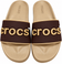 Men Premium Crocs Comfort Slipper Brown & Beige