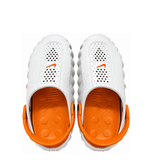 Men Premium CROCS Comfort Slippers White & Orange