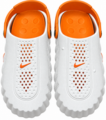 Men Premium CROCS Comfort Slippers White & Orange